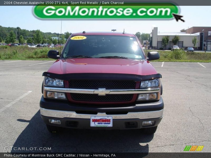 Sport Red Metallic / Dark Charcoal 2004 Chevrolet Avalanche 1500 Z71 4x4