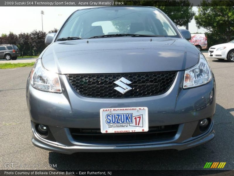 Azure Gray Metallic / Black 2009 Suzuki SX4 Technology Sport Sedan