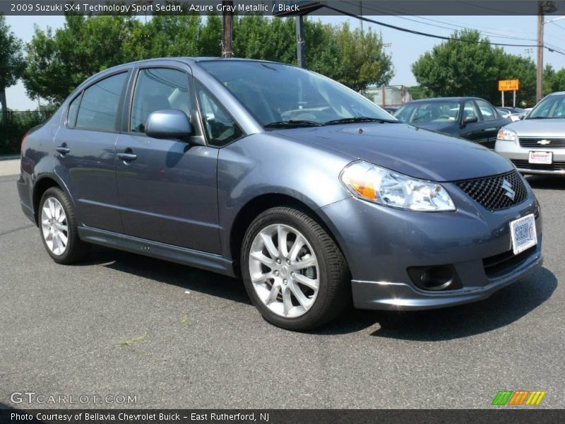 Azure Gray Metallic / Black 2009 Suzuki SX4 Technology Sport Sedan