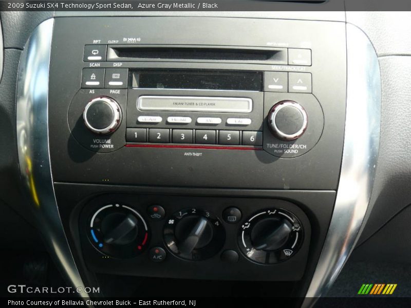 Azure Gray Metallic / Black 2009 Suzuki SX4 Technology Sport Sedan