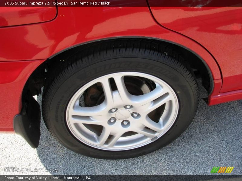 San Remo Red / Black 2005 Subaru Impreza 2.5 RS Sedan