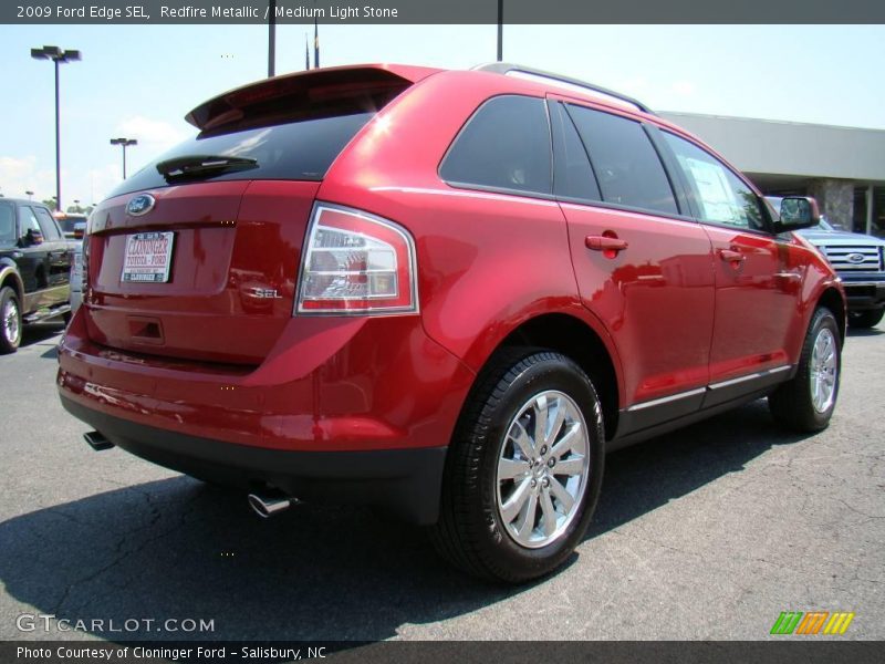 Redfire Metallic / Medium Light Stone 2009 Ford Edge SEL