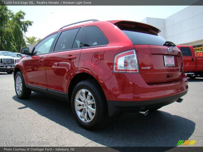 Redfire Metallic / Medium Light Stone 2009 Ford Edge SEL