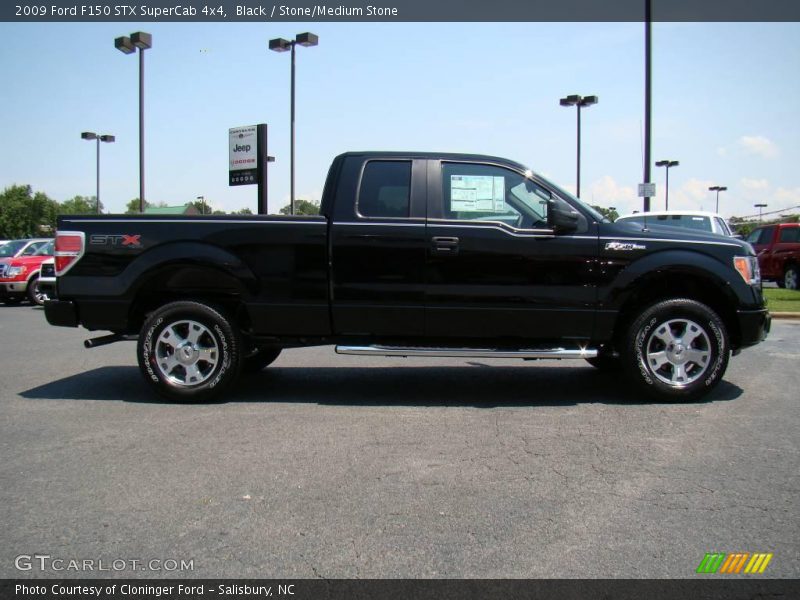 Black / Stone/Medium Stone 2009 Ford F150 STX SuperCab 4x4