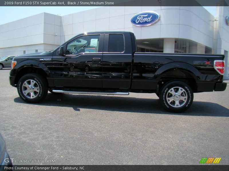 Black / Stone/Medium Stone 2009 Ford F150 STX SuperCab 4x4