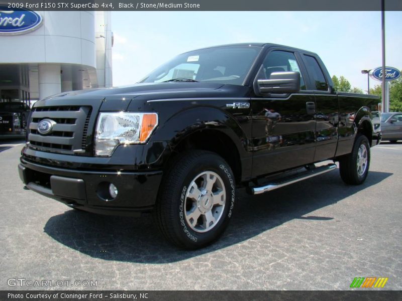 Black / Stone/Medium Stone 2009 Ford F150 STX SuperCab 4x4