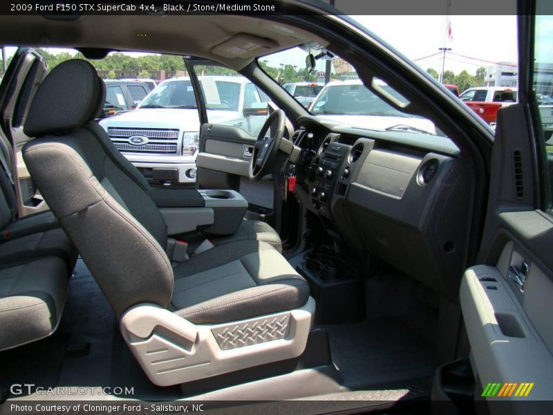 Black / Stone/Medium Stone 2009 Ford F150 STX SuperCab 4x4