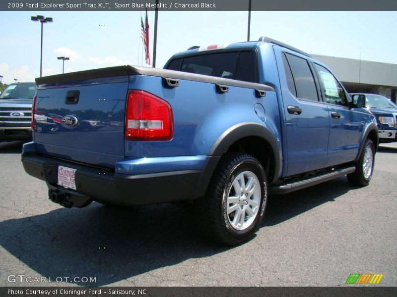 Sport Blue Metallic / Charcoal Black 2009 Ford Explorer Sport Trac XLT