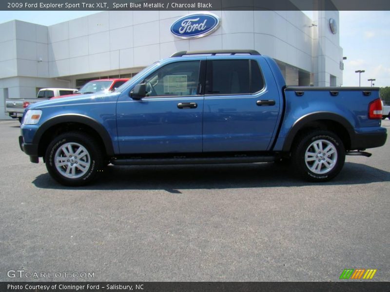Sport Blue Metallic / Charcoal Black 2009 Ford Explorer Sport Trac XLT