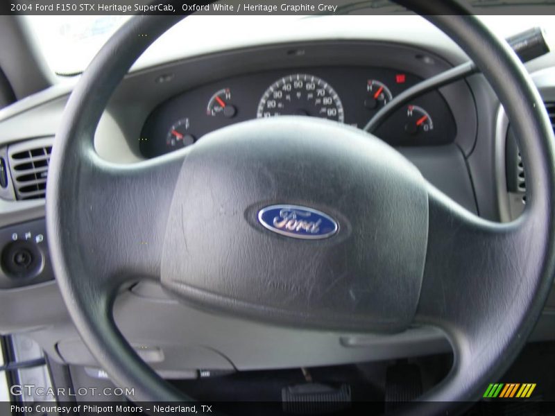 Oxford White / Heritage Graphite Grey 2004 Ford F150 STX Heritage SuperCab