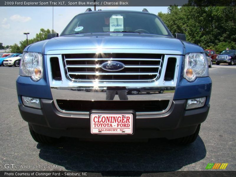 Sport Blue Metallic / Charcoal Black 2009 Ford Explorer Sport Trac XLT