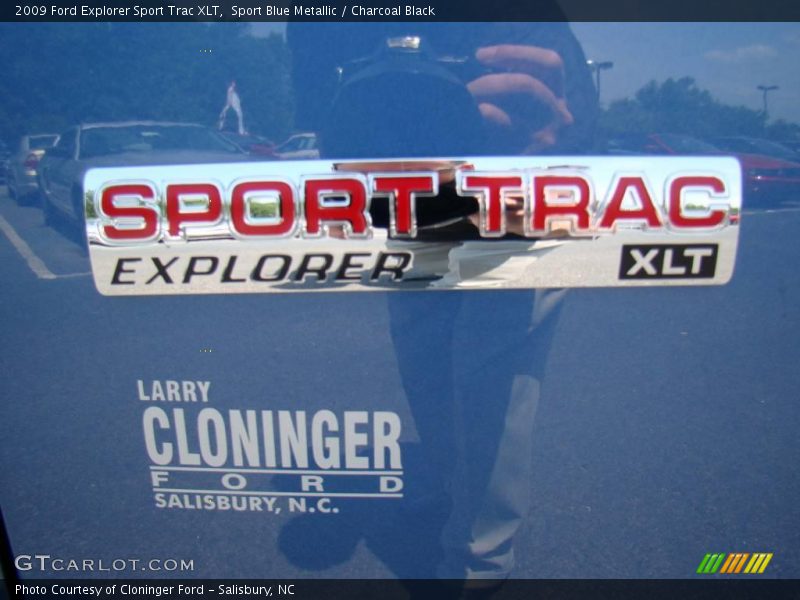 Sport Blue Metallic / Charcoal Black 2009 Ford Explorer Sport Trac XLT