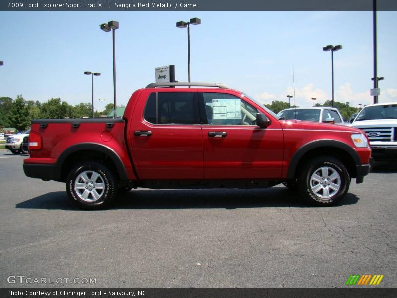 Sangria Red Metallic / Camel 2009 Ford Explorer Sport Trac XLT