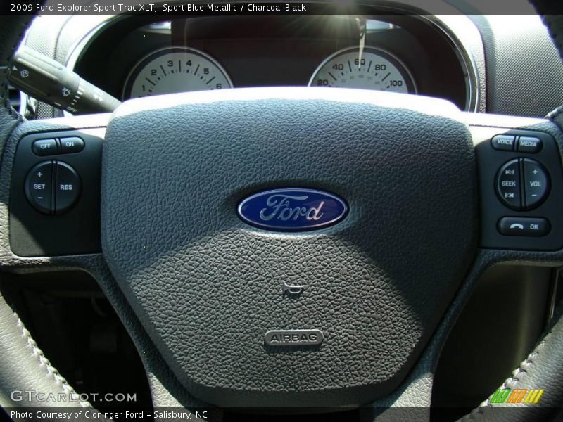 Sport Blue Metallic / Charcoal Black 2009 Ford Explorer Sport Trac XLT