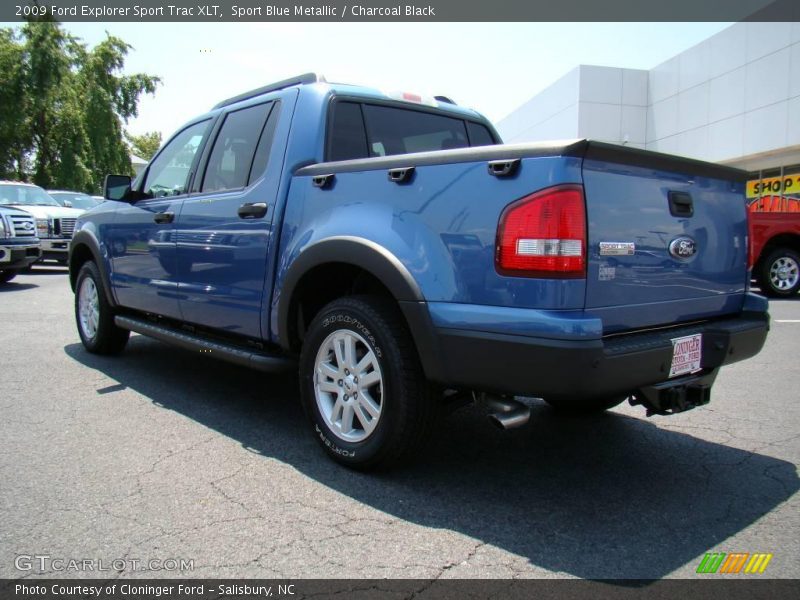 Sport Blue Metallic / Charcoal Black 2009 Ford Explorer Sport Trac XLT