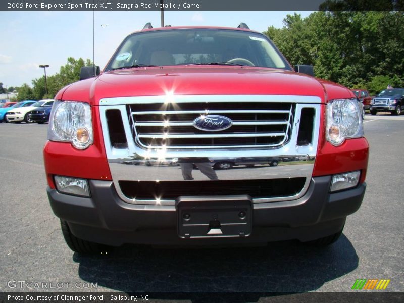 Sangria Red Metallic / Camel 2009 Ford Explorer Sport Trac XLT