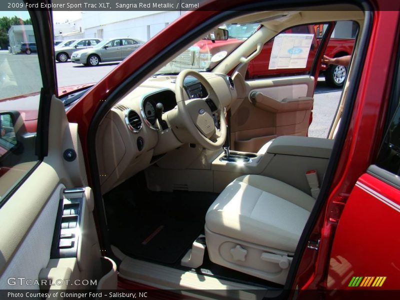 Sangria Red Metallic / Camel 2009 Ford Explorer Sport Trac XLT