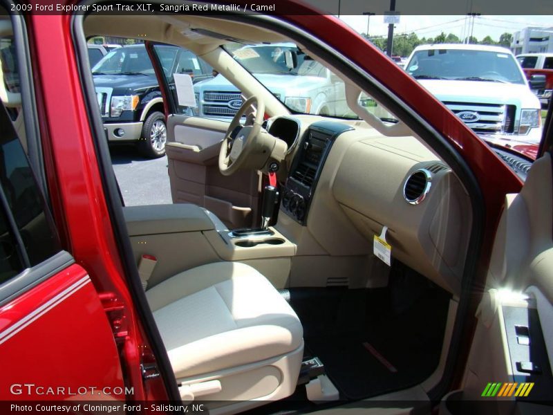 Sangria Red Metallic / Camel 2009 Ford Explorer Sport Trac XLT