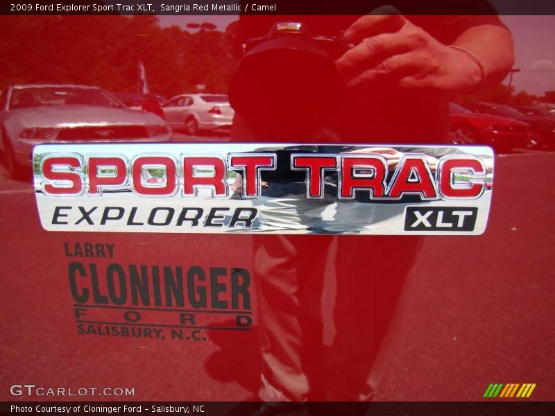 Sangria Red Metallic / Camel 2009 Ford Explorer Sport Trac XLT