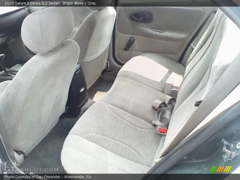 Bright White / Gray 2000 Saturn S Series SL2 Sedan
