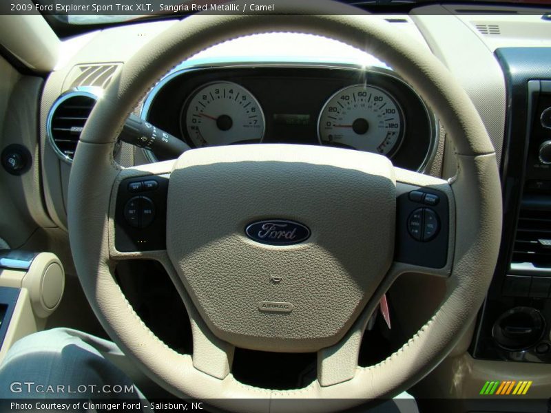 Sangria Red Metallic / Camel 2009 Ford Explorer Sport Trac XLT