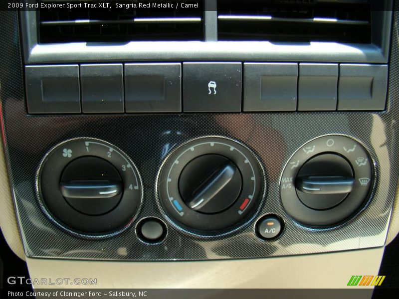 Sangria Red Metallic / Camel 2009 Ford Explorer Sport Trac XLT
