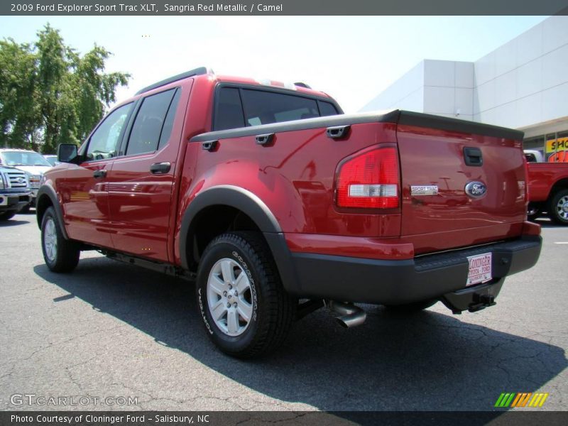 Sangria Red Metallic / Camel 2009 Ford Explorer Sport Trac XLT