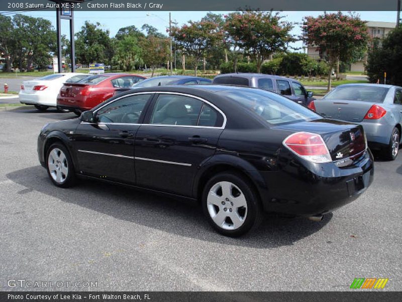 Carbon Flash Black / Gray 2008 Saturn Aura XE 3.5