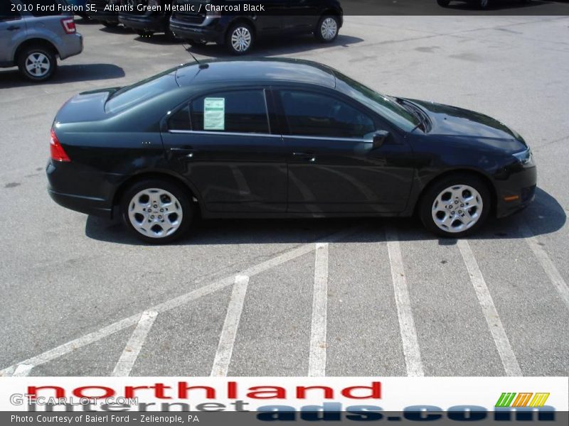 Atlantis Green Metallic / Charcoal Black 2010 Ford Fusion SE