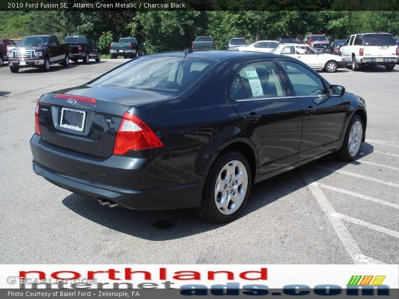Atlantis Green Metallic / Charcoal Black 2010 Ford Fusion SE