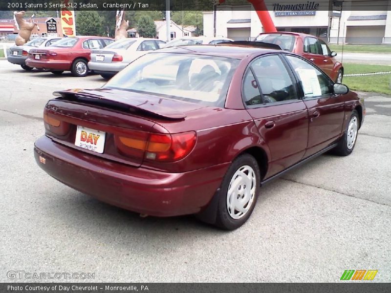 Cranberry / Tan 2001 Saturn S Series SL2 Sedan