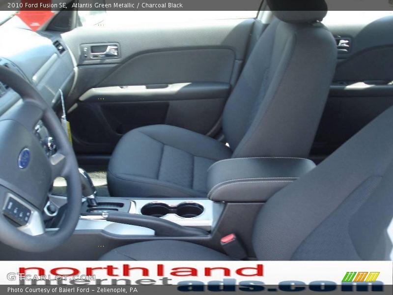 Atlantis Green Metallic / Charcoal Black 2010 Ford Fusion SE