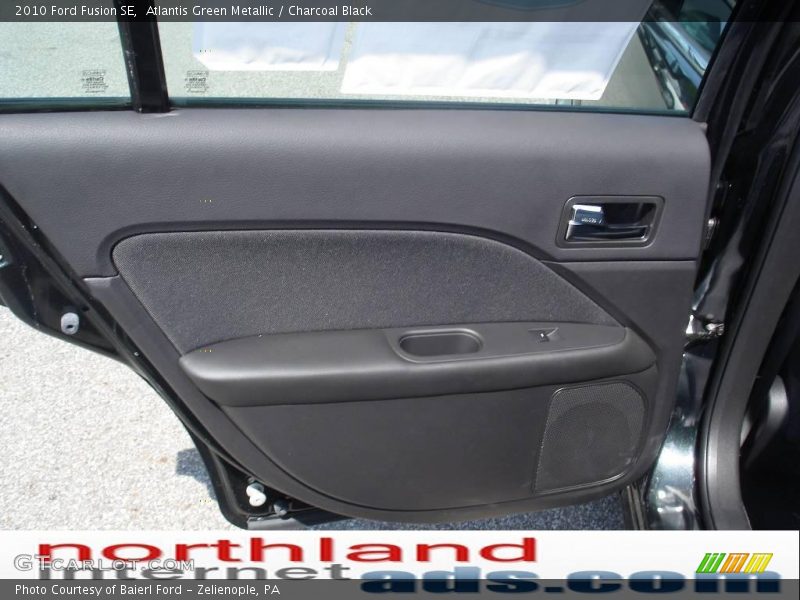 Atlantis Green Metallic / Charcoal Black 2010 Ford Fusion SE