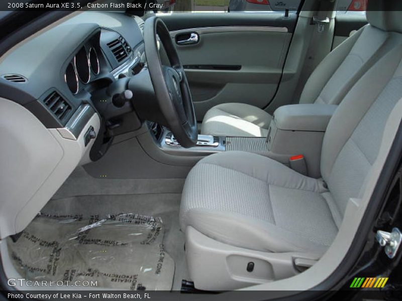 Carbon Flash Black / Gray 2008 Saturn Aura XE 3.5