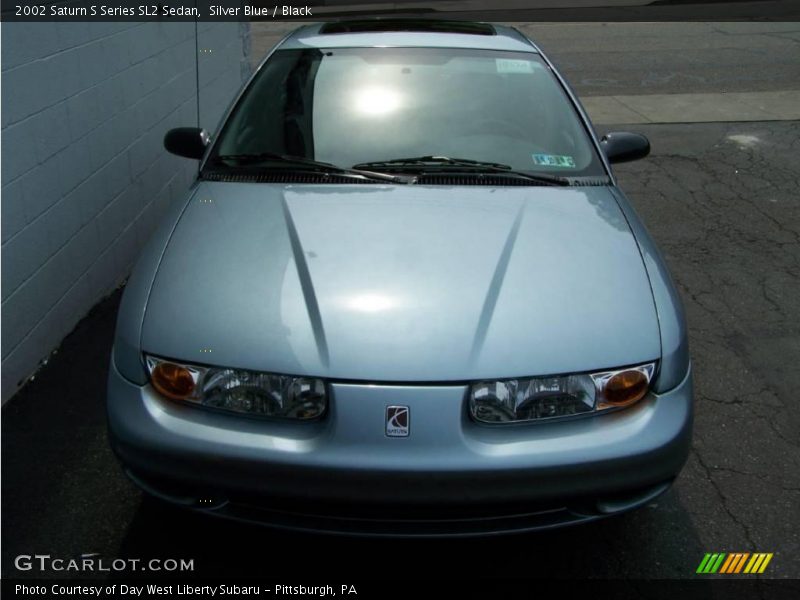 Silver Blue / Black 2002 Saturn S Series SL2 Sedan