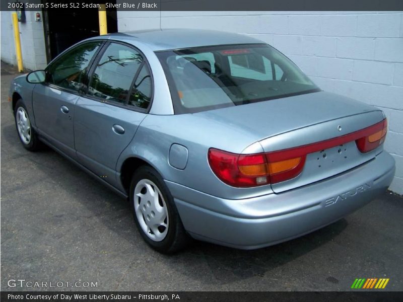 Silver Blue / Black 2002 Saturn S Series SL2 Sedan
