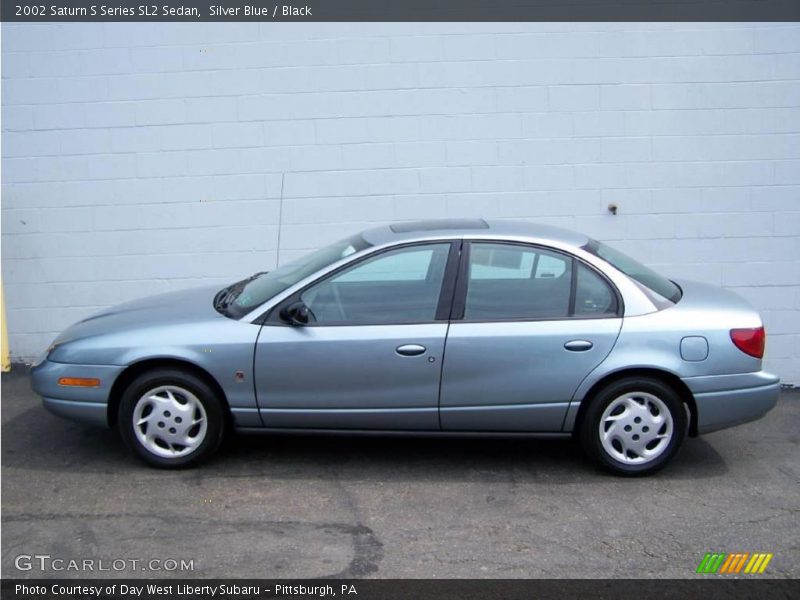 Silver Blue / Black 2002 Saturn S Series SL2 Sedan