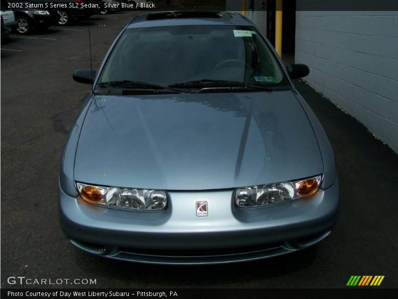 Silver Blue / Black 2002 Saturn S Series SL2 Sedan