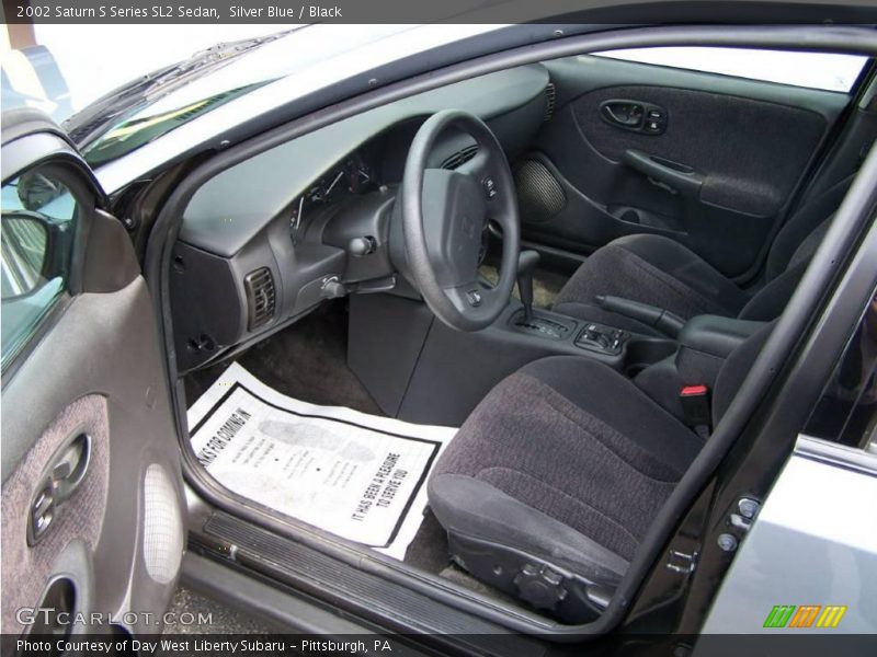 Silver Blue / Black 2002 Saturn S Series SL2 Sedan