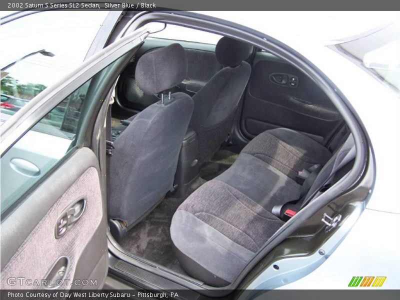 Silver Blue / Black 2002 Saturn S Series SL2 Sedan