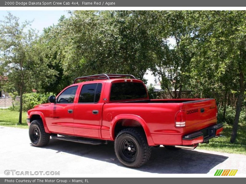 Flame Red / Agate 2000 Dodge Dakota Sport Crew Cab 4x4