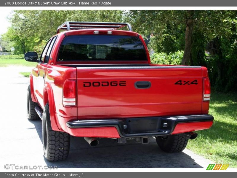 Flame Red / Agate 2000 Dodge Dakota Sport Crew Cab 4x4