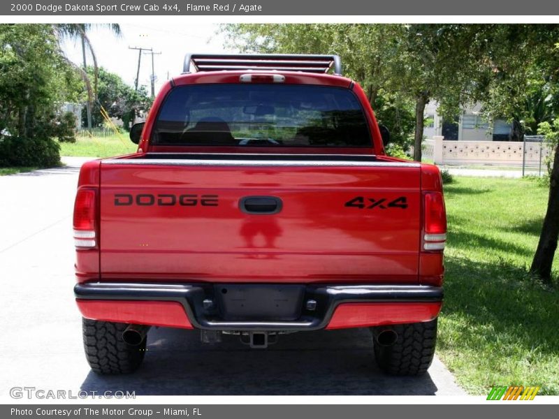 Flame Red / Agate 2000 Dodge Dakota Sport Crew Cab 4x4