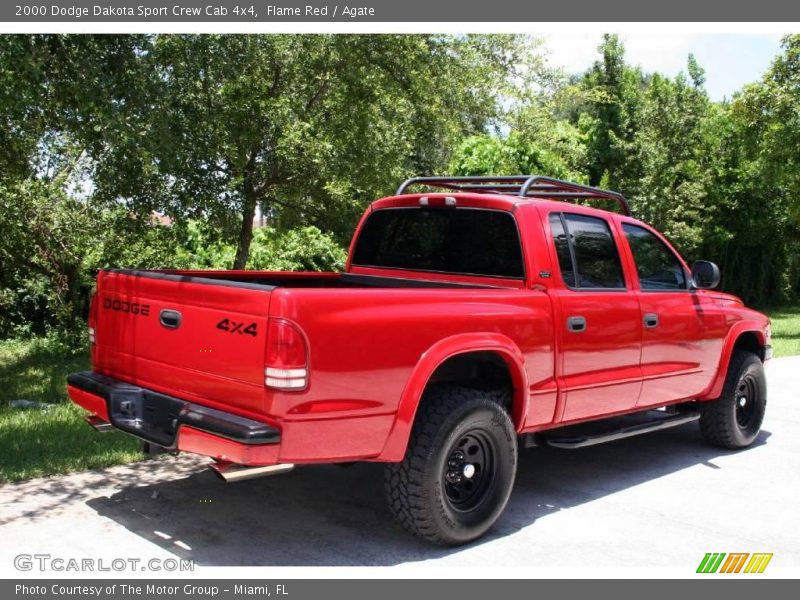 Flame Red / Agate 2000 Dodge Dakota Sport Crew Cab 4x4