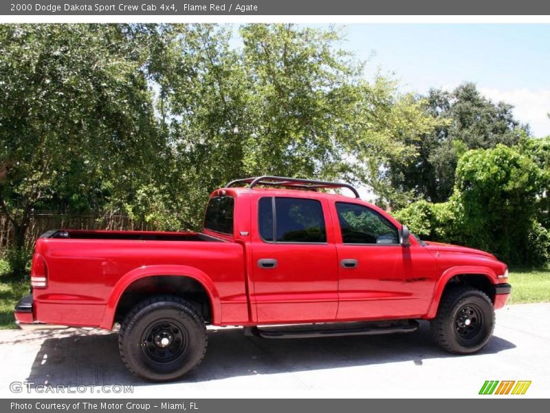 Flame Red / Agate 2000 Dodge Dakota Sport Crew Cab 4x4
