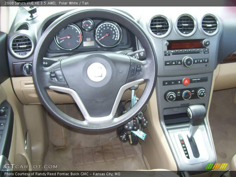 Polar White / Tan 2008 Saturn VUE XE 3.5 AWD