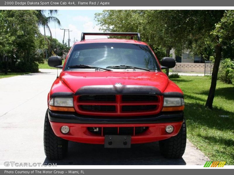 Flame Red / Agate 2000 Dodge Dakota Sport Crew Cab 4x4