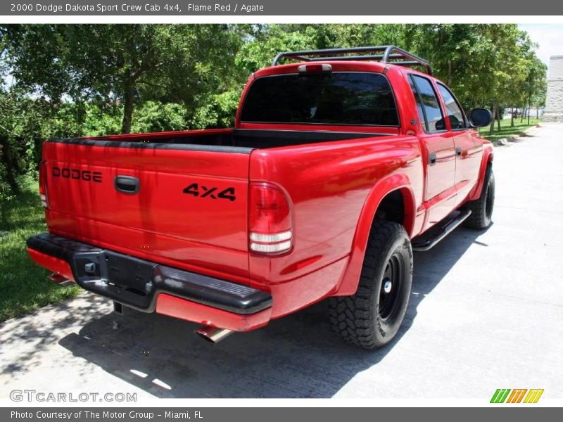 Flame Red / Agate 2000 Dodge Dakota Sport Crew Cab 4x4