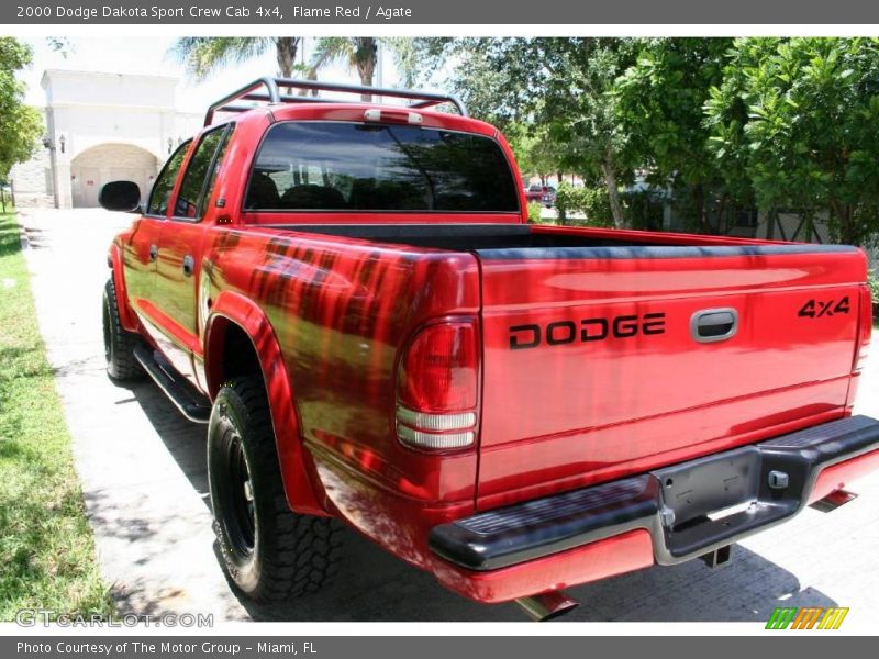 Flame Red / Agate 2000 Dodge Dakota Sport Crew Cab 4x4