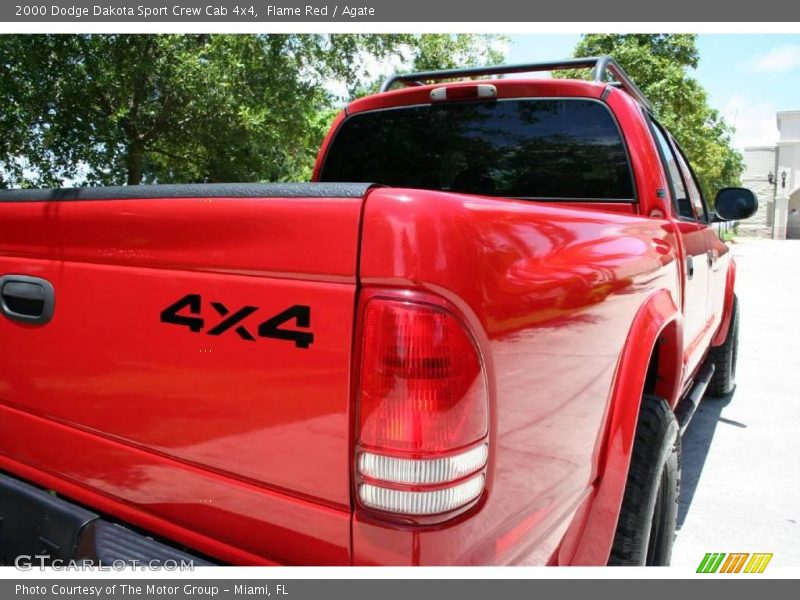 Flame Red / Agate 2000 Dodge Dakota Sport Crew Cab 4x4